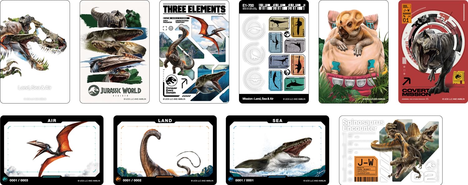 Amazon.co.jp: ジュラシック・ワールド／復活の大地 クリアカード