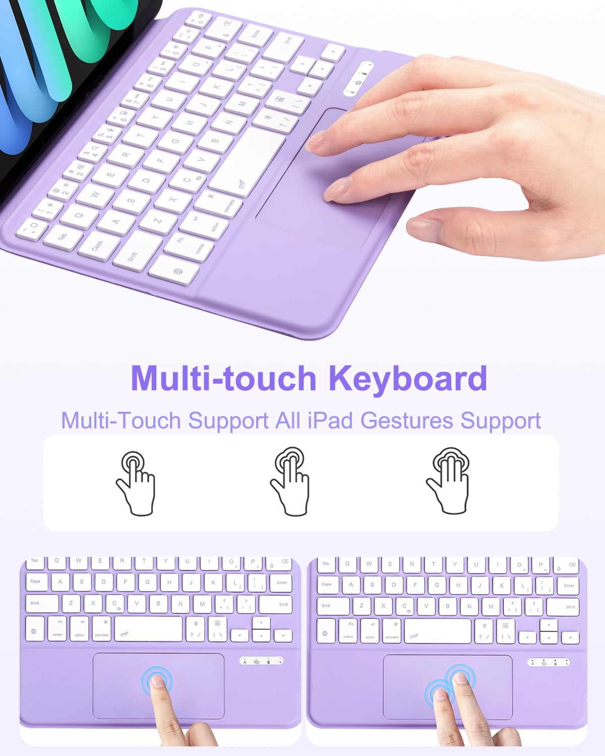 Amazon.com: MePadKey Magic Touchpad Keyboard Case for iPad Mini 7