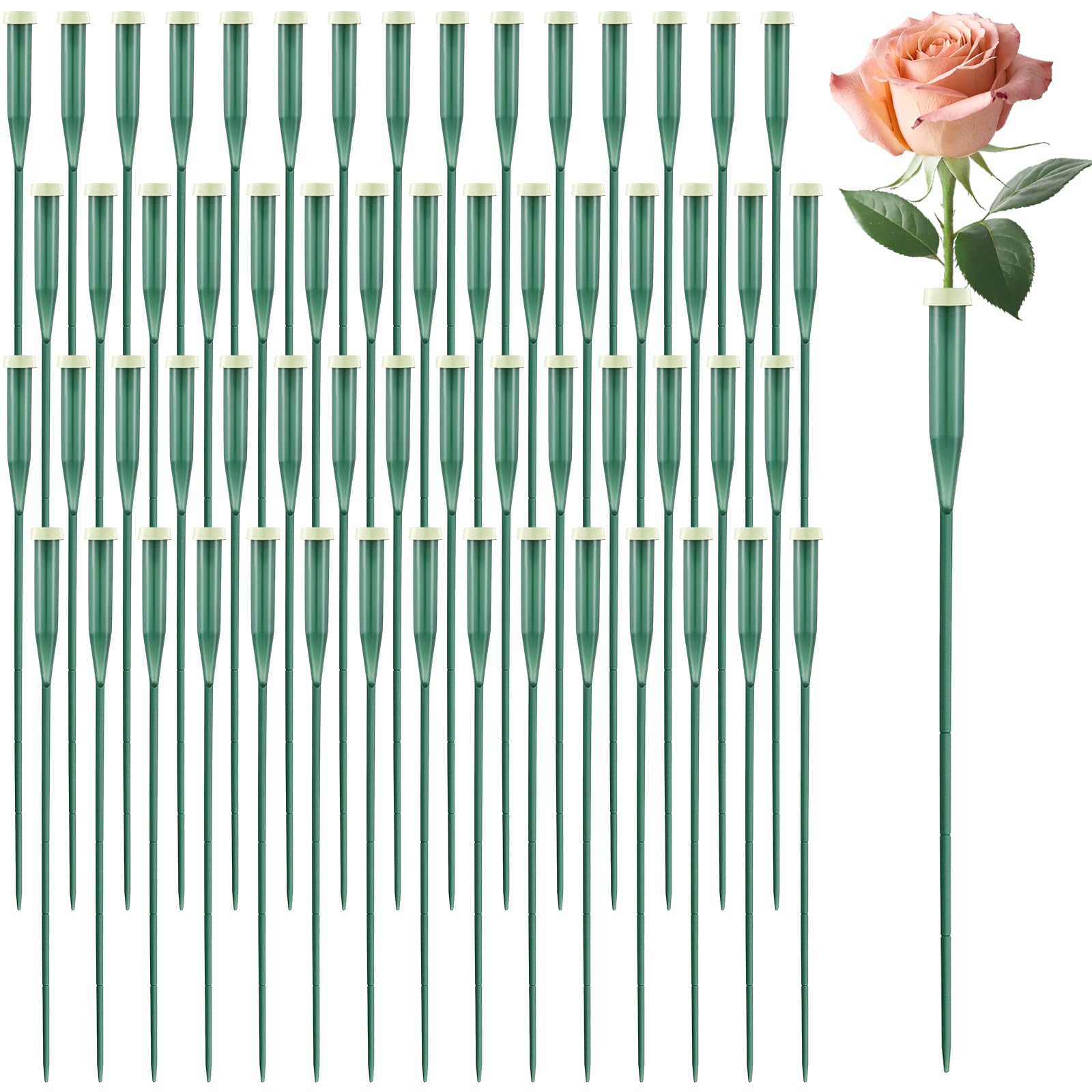 Tessco for you 150 Pcs Floral Water Tubes 12 Inch Green Floral Tubes