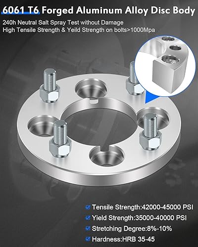 Miniatura 3 de ECCPP 2 piezas de adaptadores de rueda de 4 pernos de 15 mm 4x100 a 4x114.3 12x1.5 71 mm de cubo Compatible con 2009-2010 para Chevrolet Cobalt