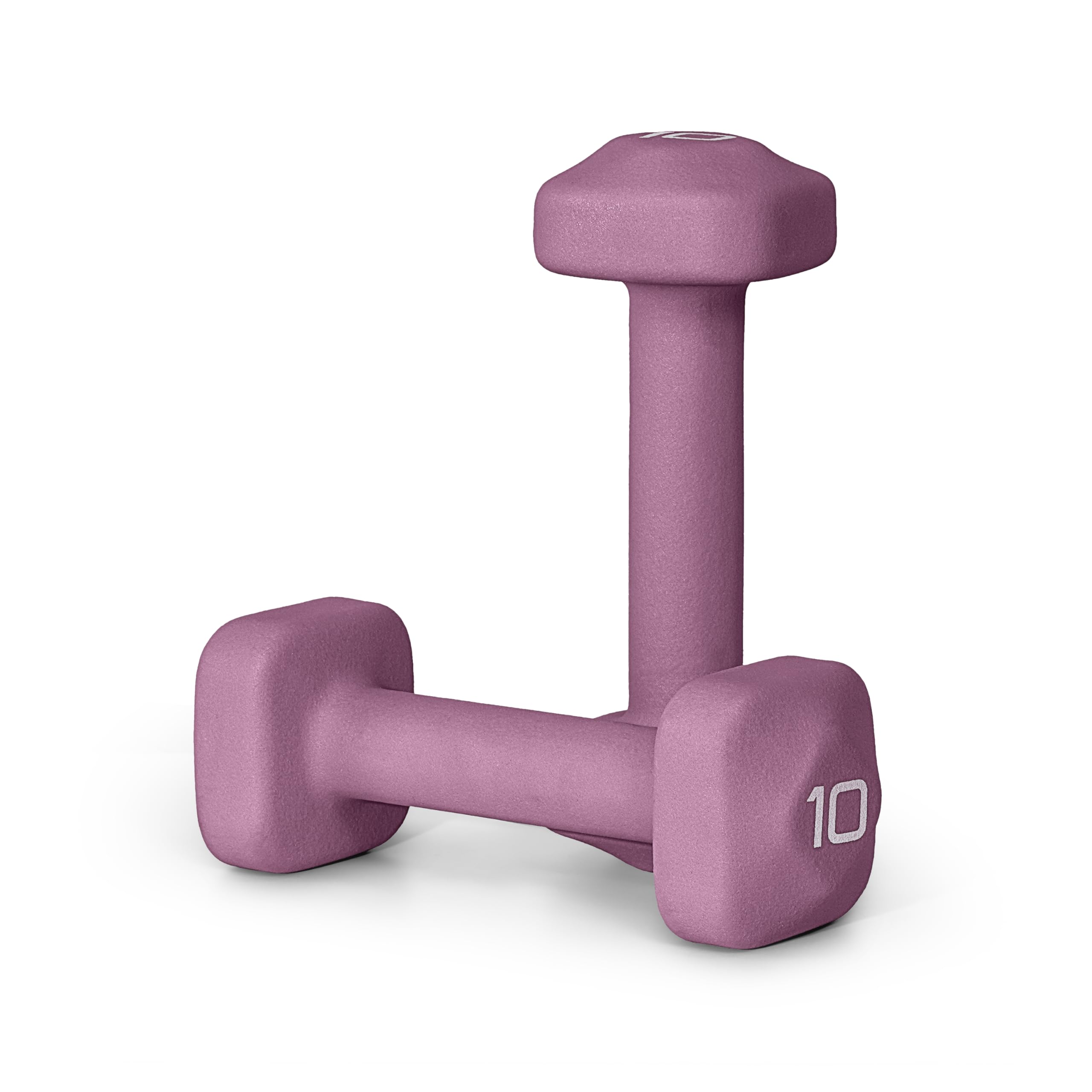 Tone Fitness Neoprene Dumbbell Weight Pairs with Anti-Roll Square Head Multiple Options
