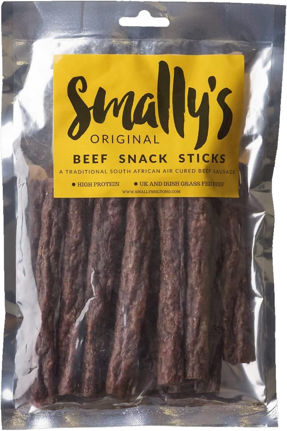 Beef Snack Sticks, Original Flavour Droewors, High Protein Beef Snack, Traditional South African Air Cured Beef Sausage - 500g Pack