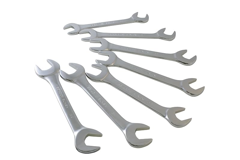 Jogo de Chaves Combinadas Anguladas Métricas Sunex Tools 9927 em Aço CR-MO, 26–29 mm, 7 Peças