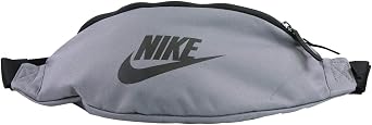 NIKE unisex-adult Heritage Hip Pack Bag, Gunsmoke/Black/Black, Misc
