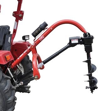 Pole-Star 400 3-Point Tractor Post Hole Digger for Compact/Sub-Compact/Cat 0 Tractors with 6" 9" & 12" Augers.