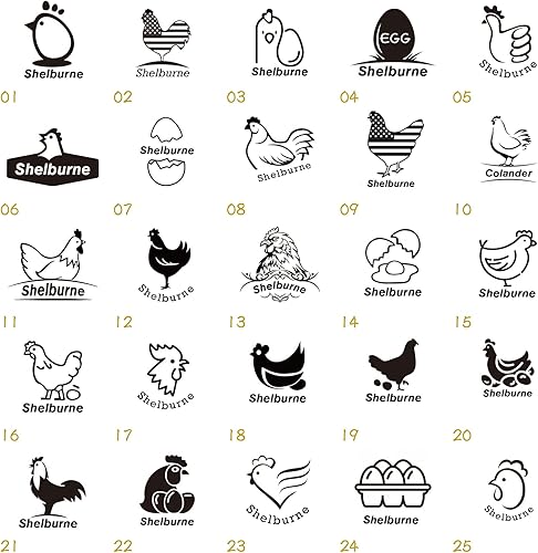 Miniatura 4 de Sellos de huevos para huevos frescos, Sello de huevo de pollo personalizado, Sellos de huevos personalizados, Sellos de huevos para huevos frescos