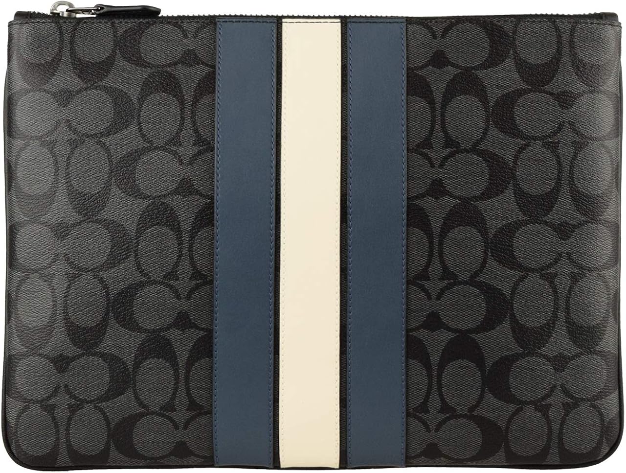 割引クーポン 新品未使用 Coach Coach メンズ アウトレット シグネチャー クラッチバッグ セカンドバッグ クラッチバッグ