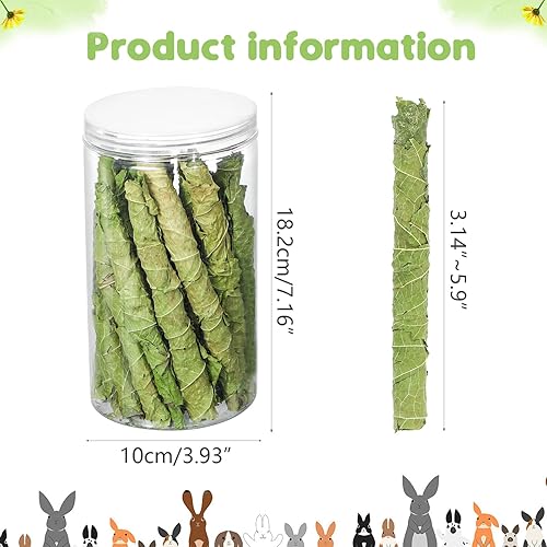 Miniatura 2 de Juguetes para moler dientes de hámster de conejo, aperitivos, hojas de morera natural secadas al aire, el juguete de elección para mascotas pequeñas