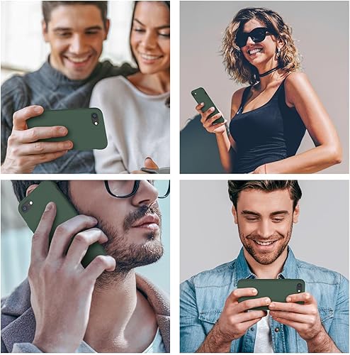 Miniatura 2 de Cordking Funda para iPhone SE 20222020, iPhone 7 8, funda ultradelgada de silicona a prueba de golpes con forro de microfibra suave, 4.7 pulgadas,