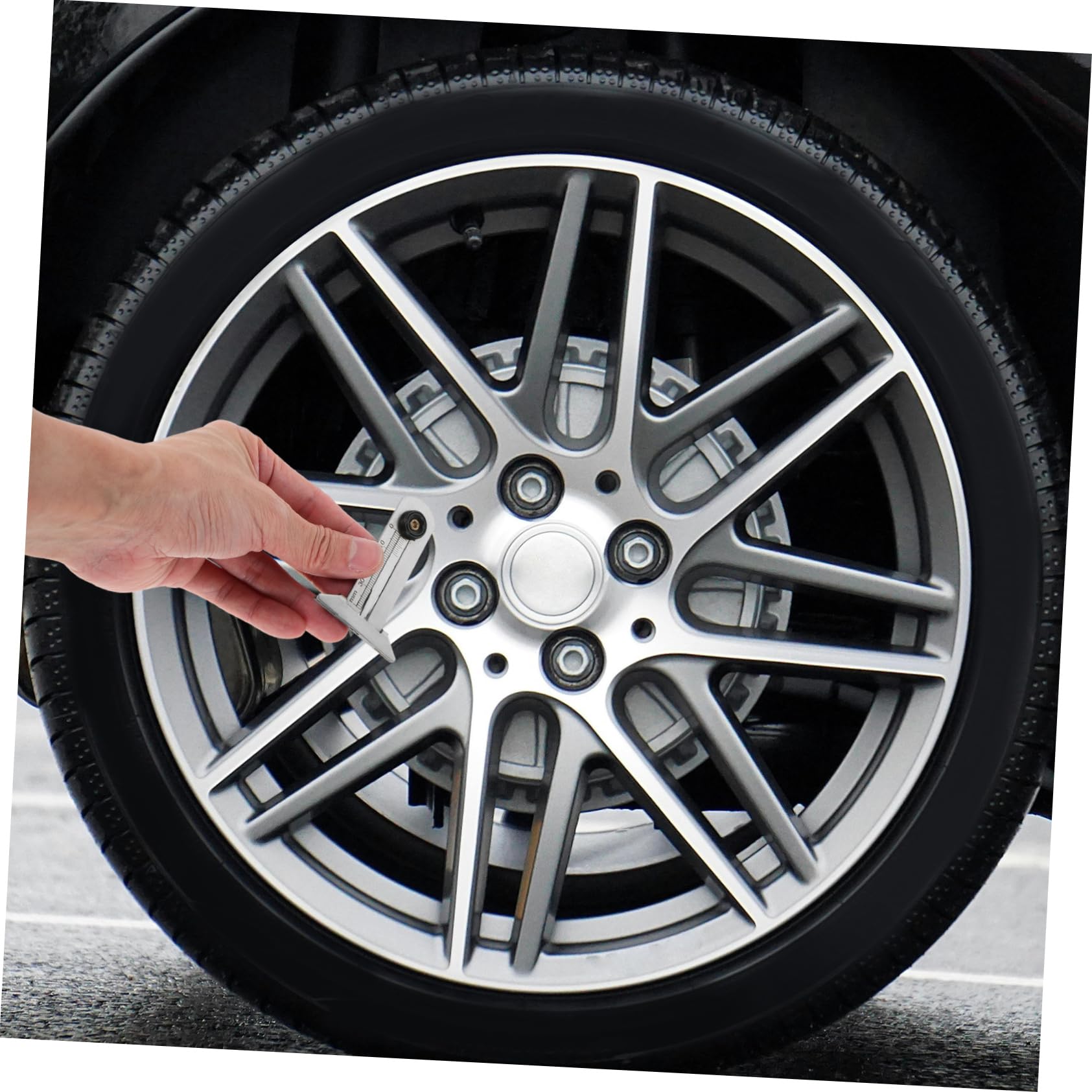 Ciieeo Profondimetro per Pneumatici in Acciaio Inossidabile 0-30 Mm Strumento Misurazione Precisa per Auto e Camion Design Compatto e Portatile