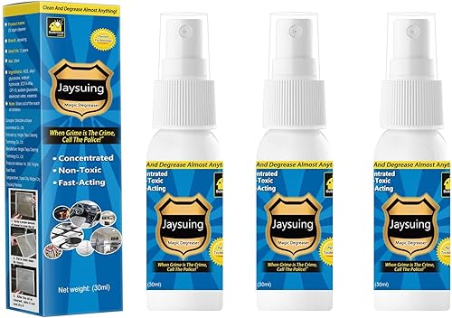 Miniatura 1 de Spray limpiador desengrasante mágico, limpiador de cocina, spray limpiador multiusos, limpia toda la superficie de la cocina del hogar (3 piezas)