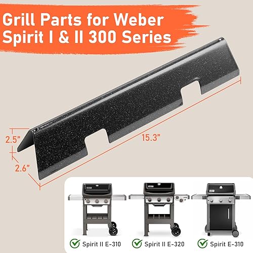 Miniatura 2 de Spirit 2 e310 - Parrillas aromatizantes de 15.3 pulgadas para Weber GS4 Spirit II 300, Spirit E-310, S-310 320 Spirit 300 Series Grills con control
