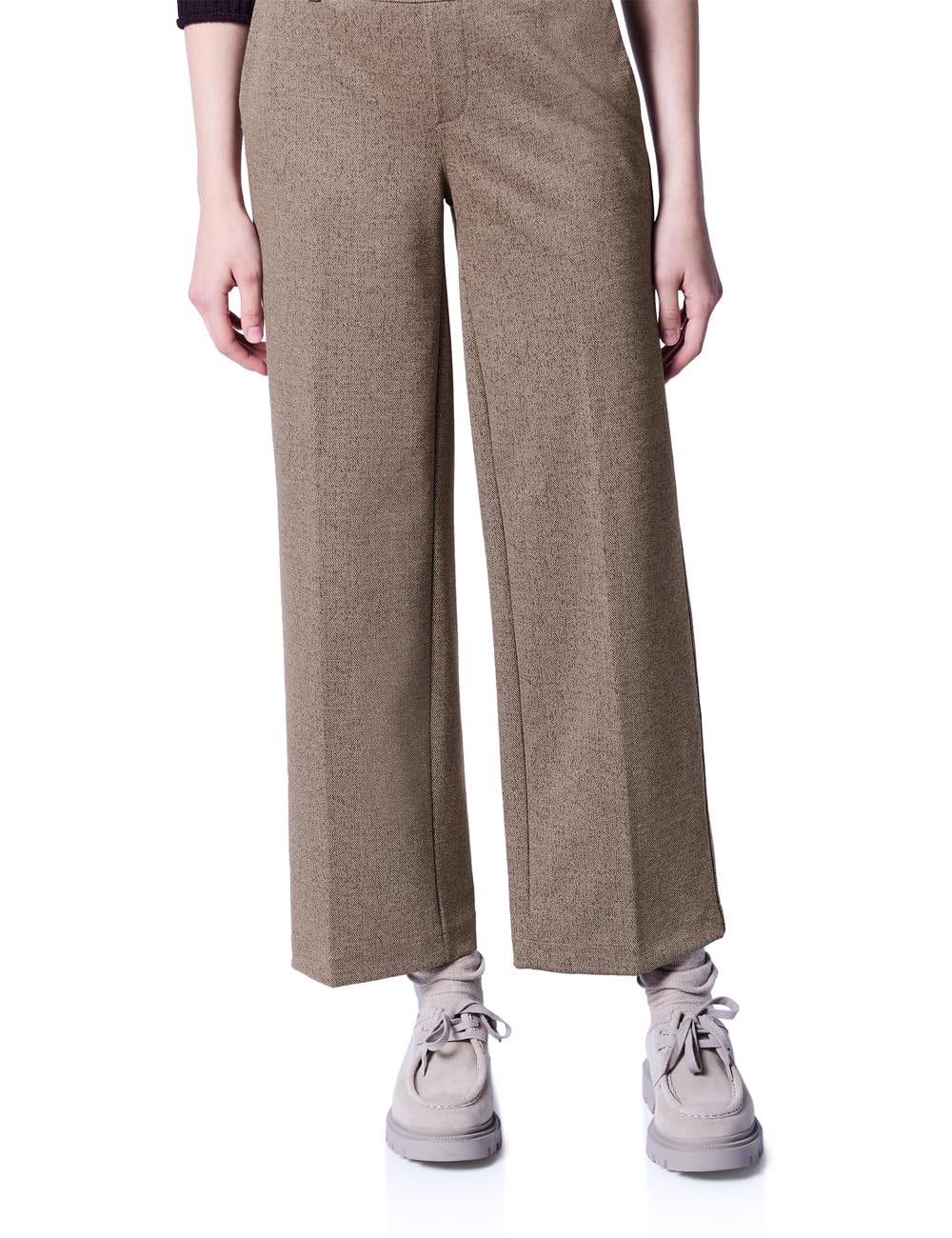 Street One Studio Damen Wide Leg Melange Hose 3817217