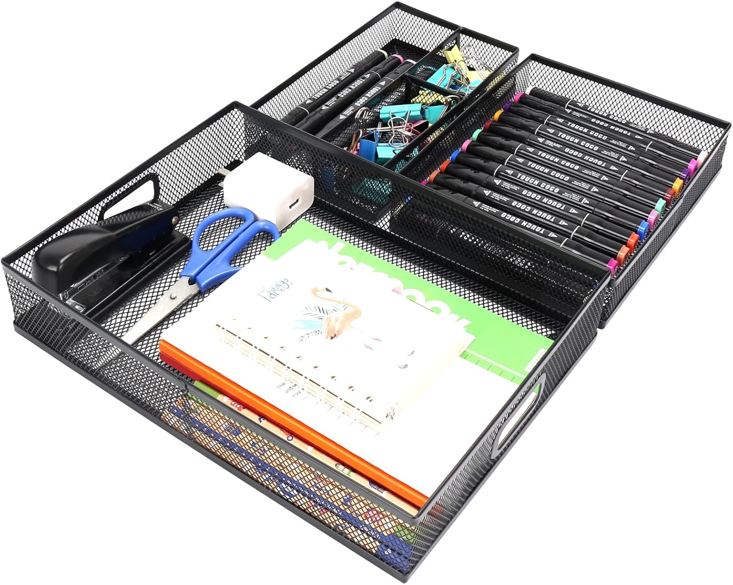 OUTFANDIA Office Drawer Organizer 3 Pack, Office Supplies