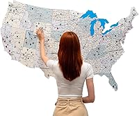 Vista 13 de Enjoy The Wood Mapa de Madera de Estados Unidos Lugares Visitados - Rastreador de Viajes de Mapa 3D de Estados de EE.UU. Decoración de Pared