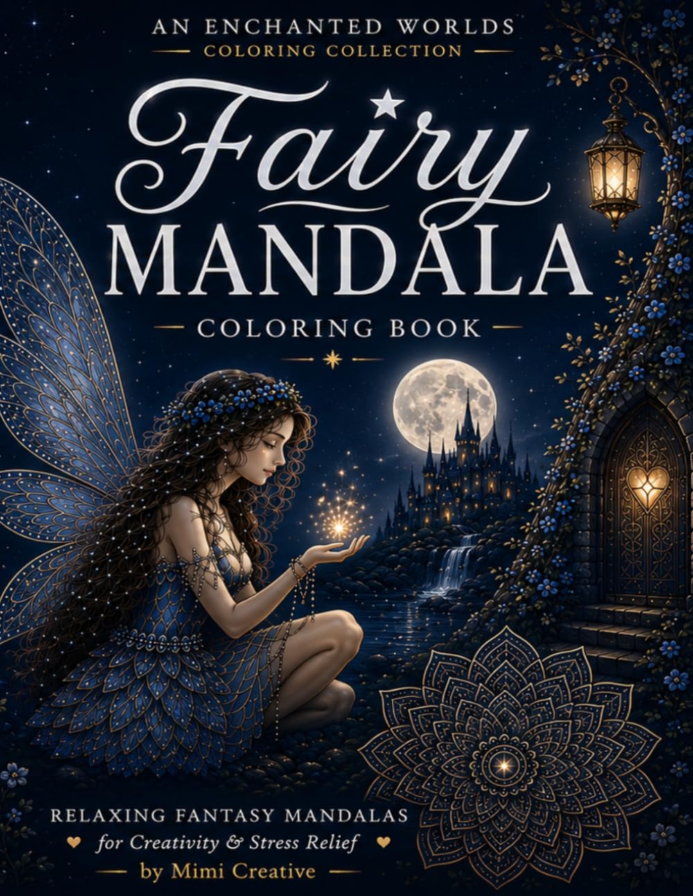 Fairy Mandala Coloring Book: Relaxing Fantasy Mandalas for Creativity & Stress Relief (Enchanted Worlds by Mimi Creative)