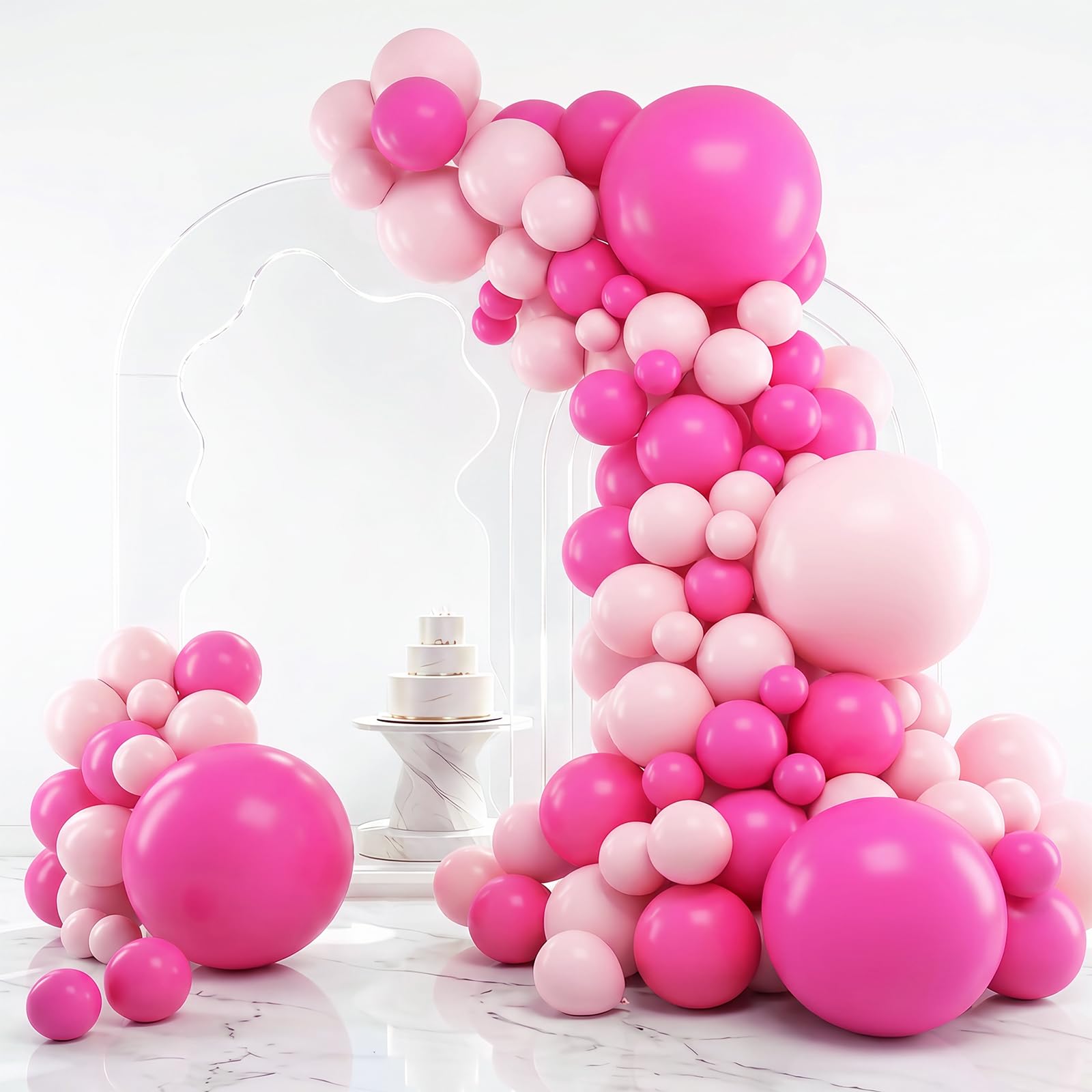 Gold Balloon Arch Kit - 129pcs Chrome Balloons -14