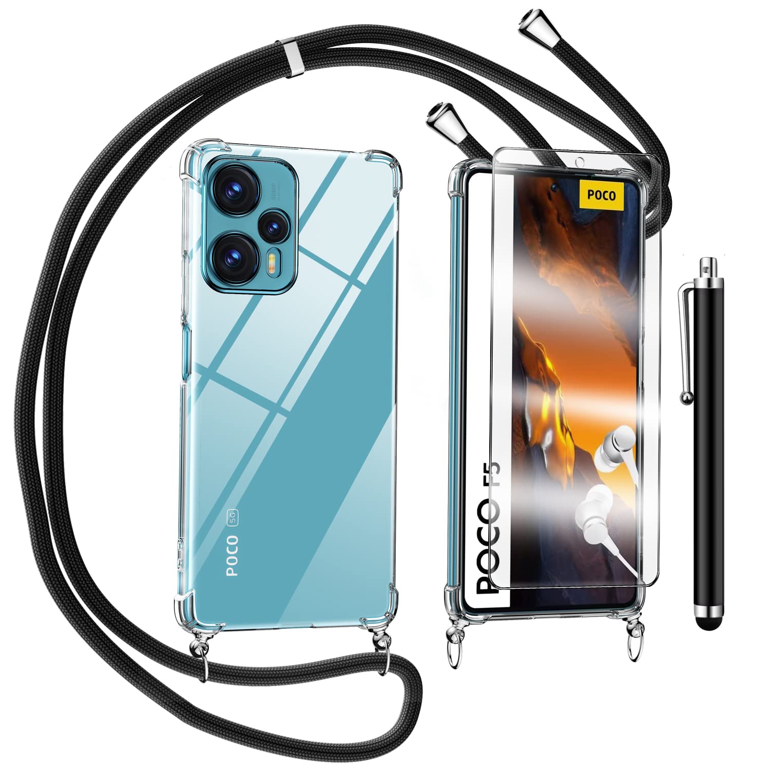 Cover Vetro Temperato Per Xiaomi Poco F5 – Colori Sfumato (Modello 4) - 3