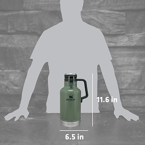 Miniatura 28 de Stanley - Jarra de cerveza, aislamiento térmico, mantiene la cerveza fría, acero inoxidable carbonatado interior, revestimiento exterior duradero