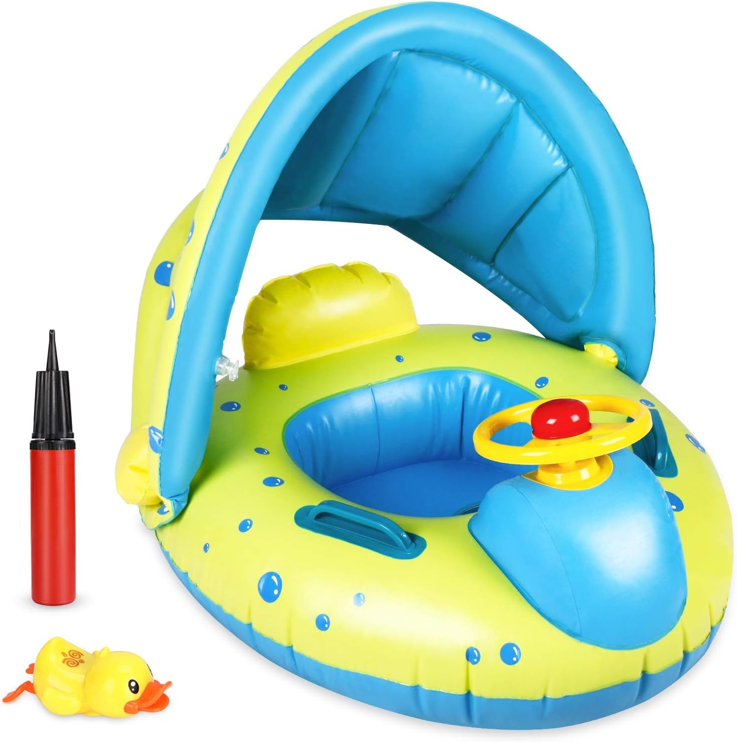 Joylink Swimming Float Inflatable Swimming Pool Float Inflatable Swimming Ring Outdoor Party Beach Summer Pool Loungers Water Toys Great for Children, Adults, 43 x 46 Inch