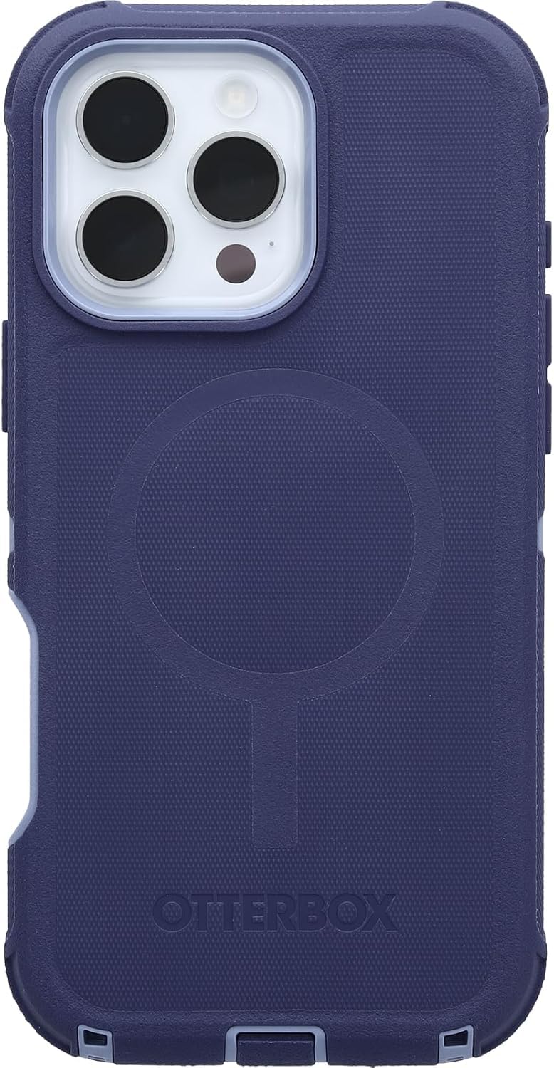 OtterBox iPhone 16 Pro MAX (Solo en inglés) - Funda Protectora de la Serie MagSafe - Denver Dusk (Morado) - Clip de Funda Incluido - imanes incorporados - Resistente y Duradero - con protección de