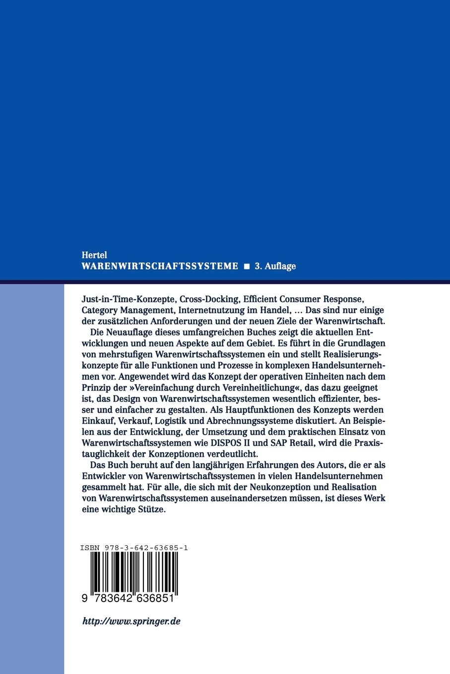 Warenwirtschaftssysteme: Grundlagen Und Konzepte (German Edition)