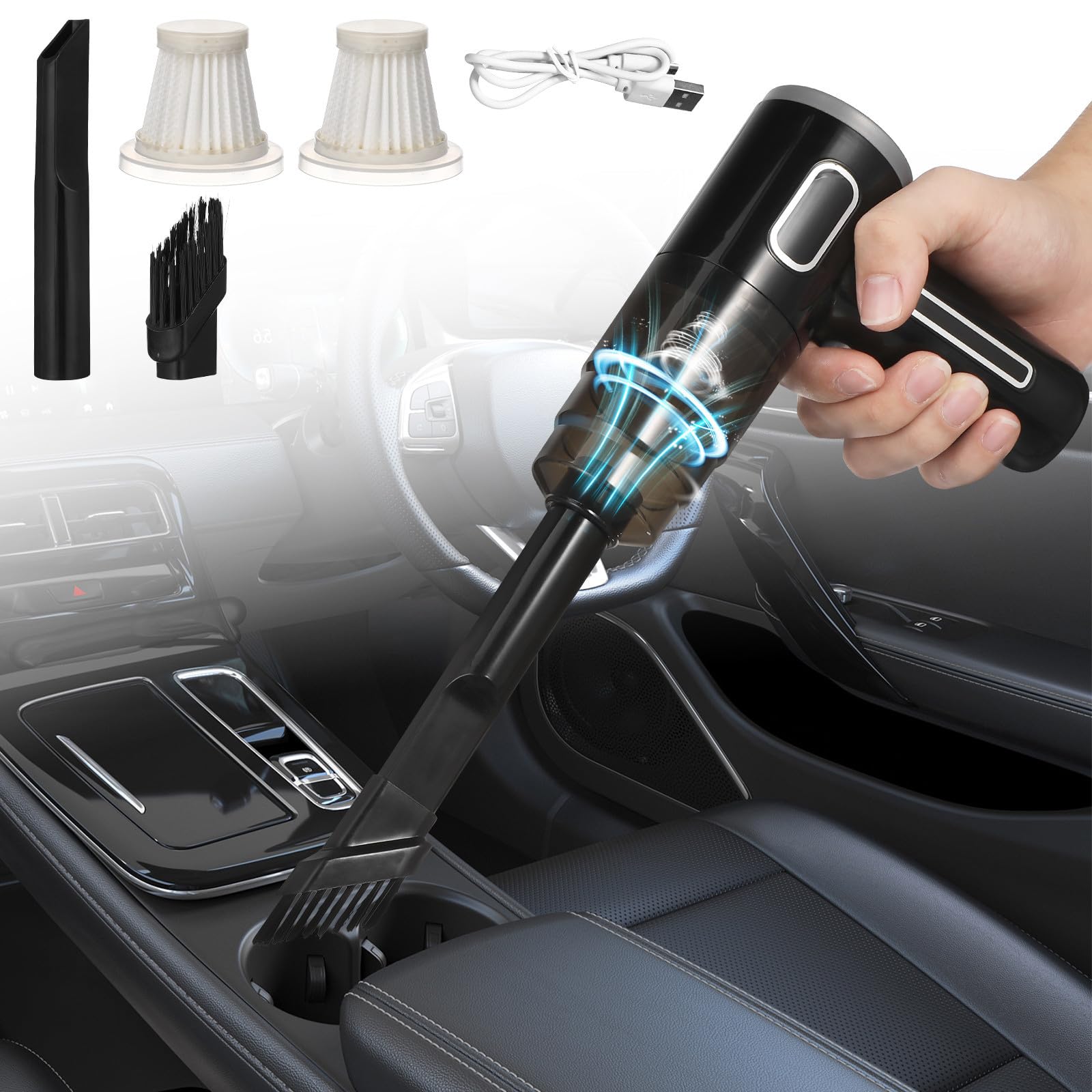 Aspiradora de mesa para migas inalámbrica potente hogar y coche