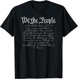 Preamble To the US Constitution, 4th Of July, We The People T-Shirt