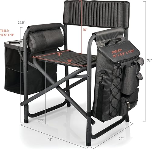 Miniatura 3 de PICNIC TIME NFL NFL Fusion - Silla de campamento unisex para adultos, con mesa auxiliar y enfriador suave, silla de playa para adultos, silla de