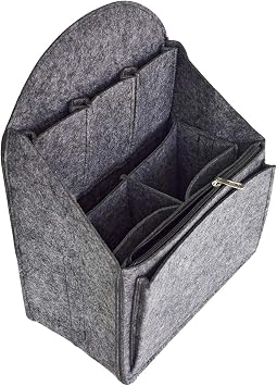 VANCORE Felt Backpack Organizer Insert for Rucksack Handbag Shoulder Bag Dark Gray,Small