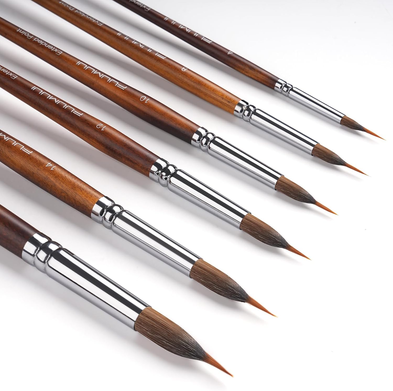 Amazon.co.jp: 水彩画筆セット、Kolinskyセーブル毛筆、延長針状先端