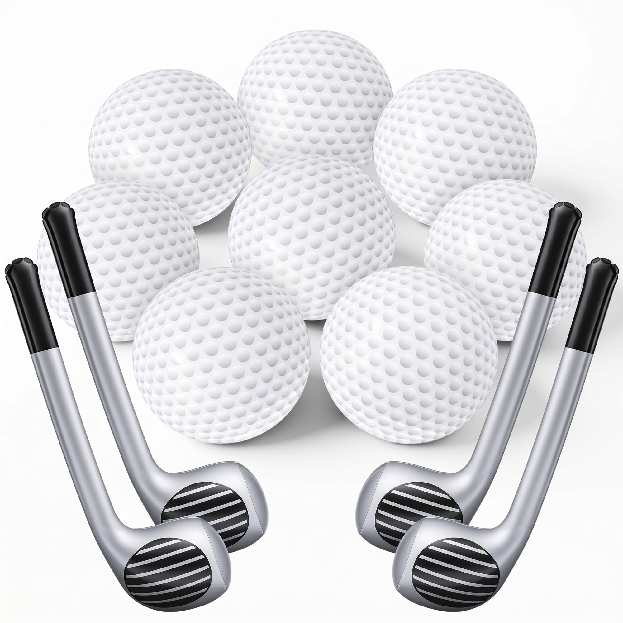Soulchen Inflatable Golf Beach Balls Set for Golf Party Decorations