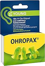 OHROPAX Young Earplugs - For Ears with Smaller Ear Canals - Soft Foam In-Ear Plugs - Sound Insulation Value SNR 35dB - Ideal for Rest, Concentration and Leisure - Pack of 10