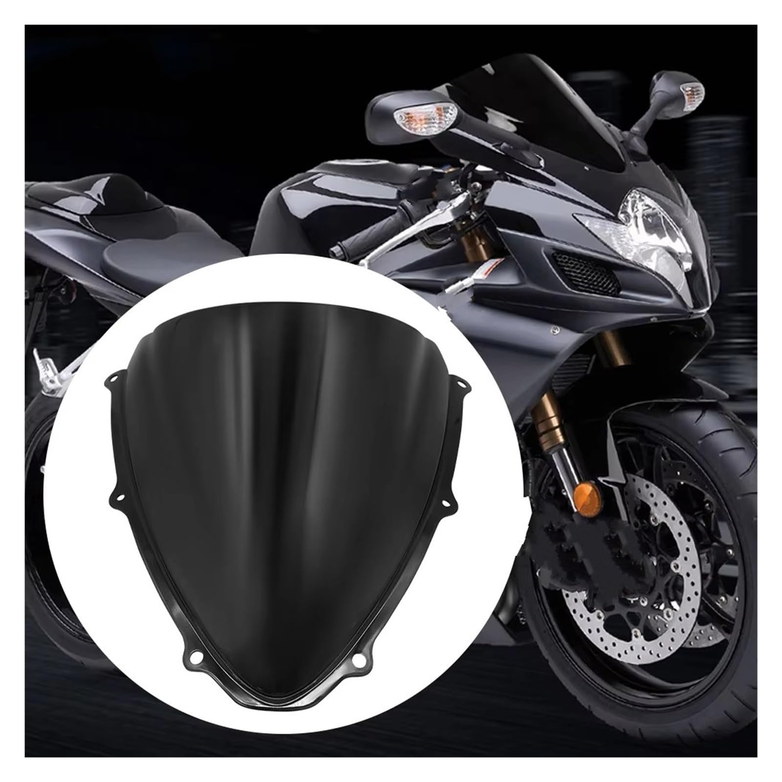 Cupolino per Suzuki per GSXR600 per GSXR750 per GSXR 600 750 K6 2006 2007 Parabrezza per Moto Parabrezza Schermo a Doppia Bolla Parabrezza per Moto