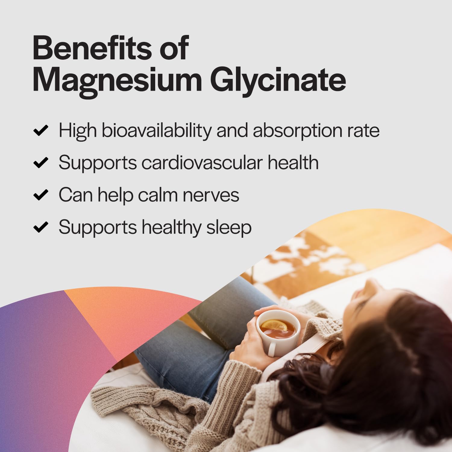 PureFormulas Magnesium Glycinate 100 mg Daily Support for Stress, Nerves, Sleep, Muscles, Metabolism Pure Magnesium Glycinate Supplement for Women and Men Magnesio Non-GMO 120 Tablets — Amazon image 5