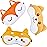 Haysandy Cute Eye Mask for Sleeping 3 Pieces Cartoon Dog Face Eye Cover Funny Animal Cat Sleeping Mask Soft Lightweight Night Sleep Kitty Blindfolds for Women Men Kids(Dog, Fox)