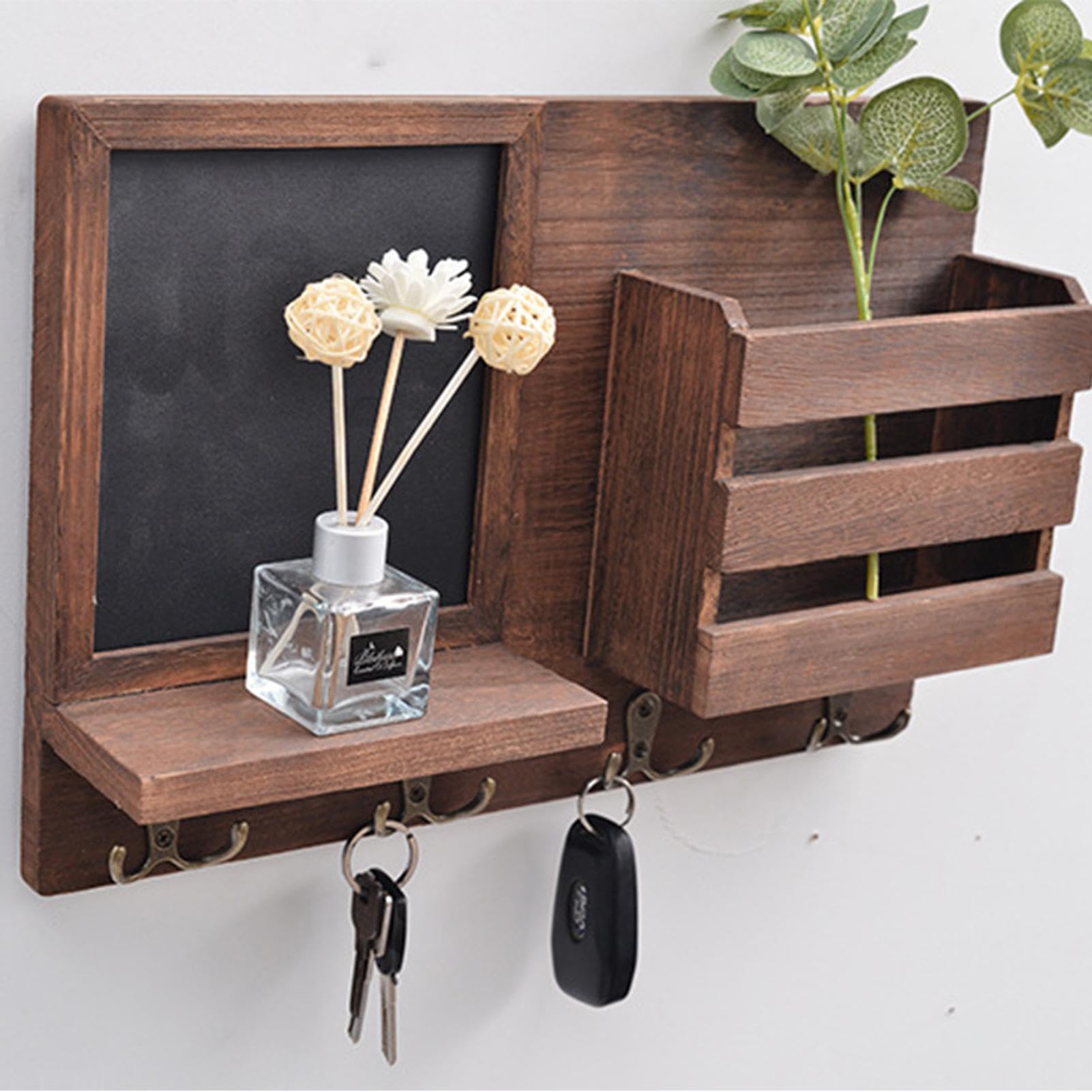 Stojak na klucze w stylu vintage, stylowy organizer na klucze, do montażu na ścianie, prosty organizer do domu, elegancki stojak na klucze, aby utrzymać swoje klucze i dostępność