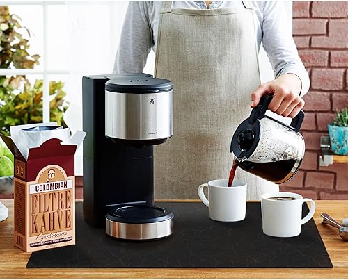 Miniatura 35 de Golener Tapete para barra de café, tapete para debajo de la cafetera, tapete para bandeja debajo de la máquina de café, tapete absorbente de goma