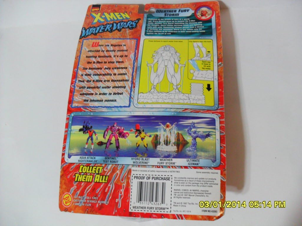 Toy Biz Marvel X-Men Water Wars Weather Fury Storm Action Figure 5 Inches
