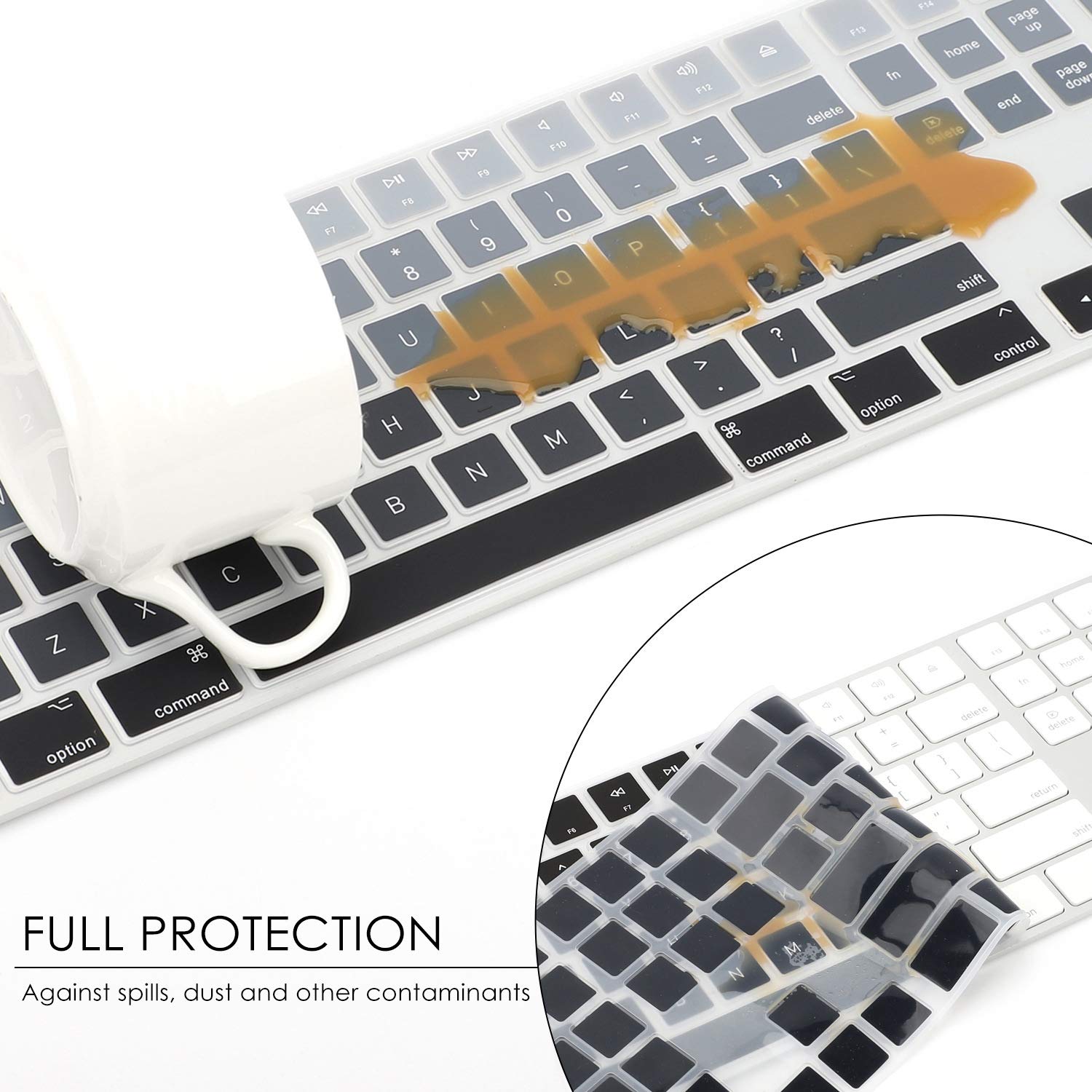 Amazon.co.jp: Allinside Ombre Gray Cover Apple iMac Magic Keyboard