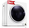 5KG Vented Tumble Dryer with Sensor Dry, 1400W Compact Tumble Dryer with Stainless Steel Tub, Control Panel Downside Easy Control for 5 Automatic Drying Mode, White [Energy Class C]