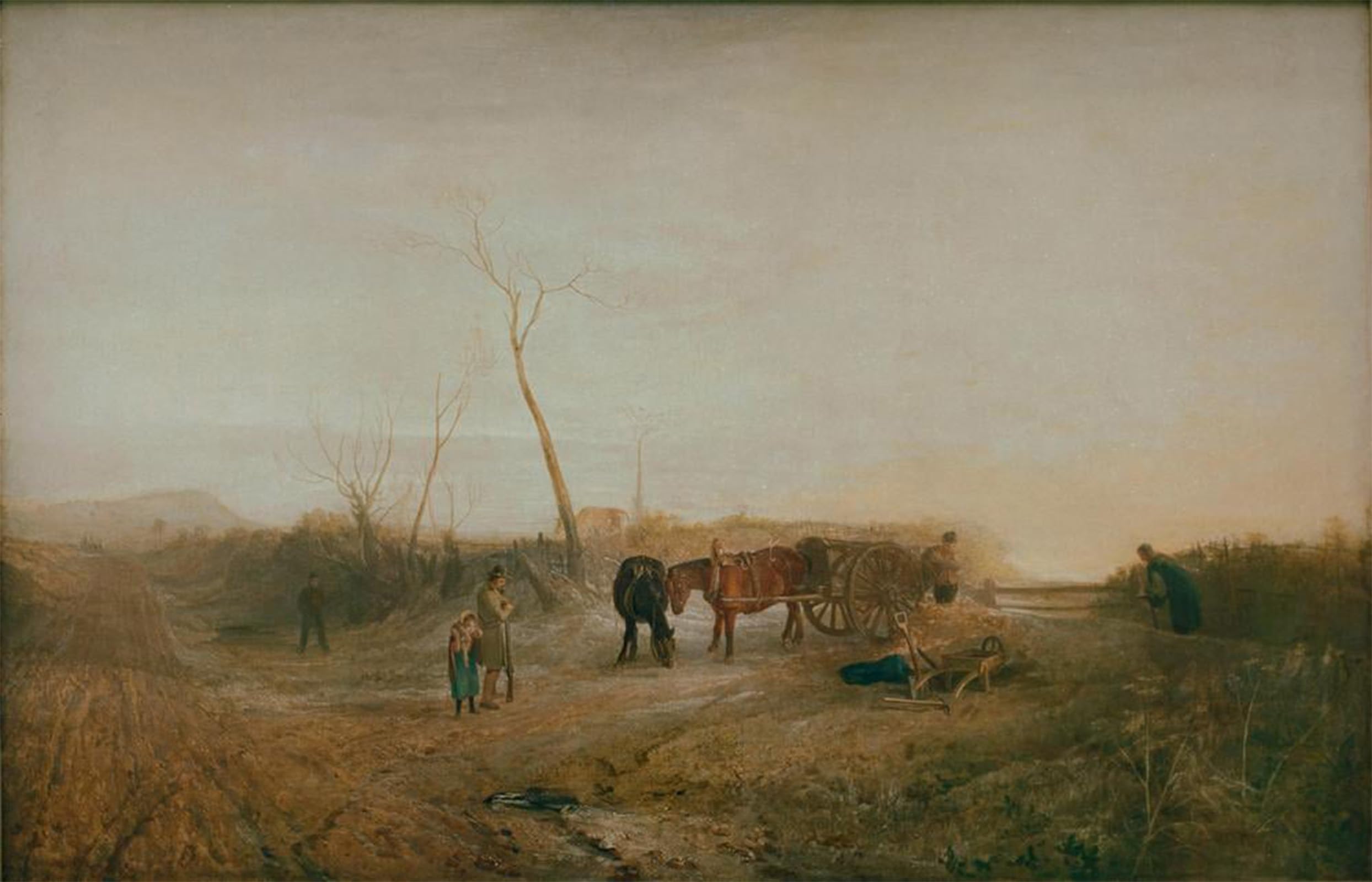 ARTXLXXBN Famous Print Painting Colorful Art Print Frosty Morning by Mallord William Turner Canvas Art Decorations for Home Decor 60x90cm