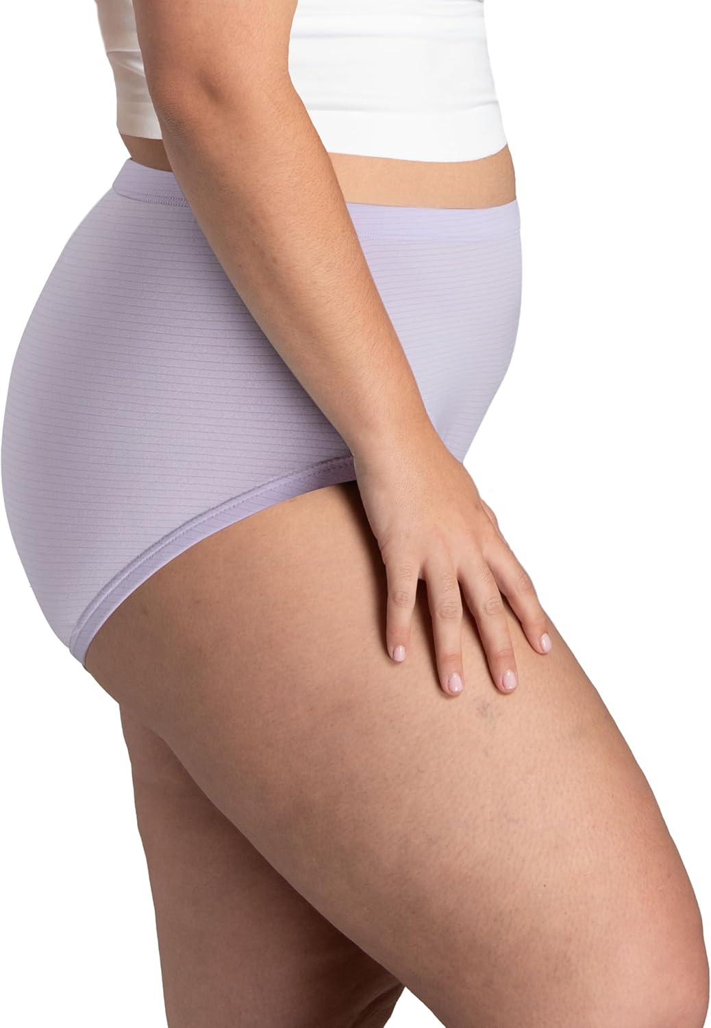 Fruit of the Loom Women's Plus Size Underwear Briefs, Fit for Me, Designed to Fit Your Curves - Image 3
