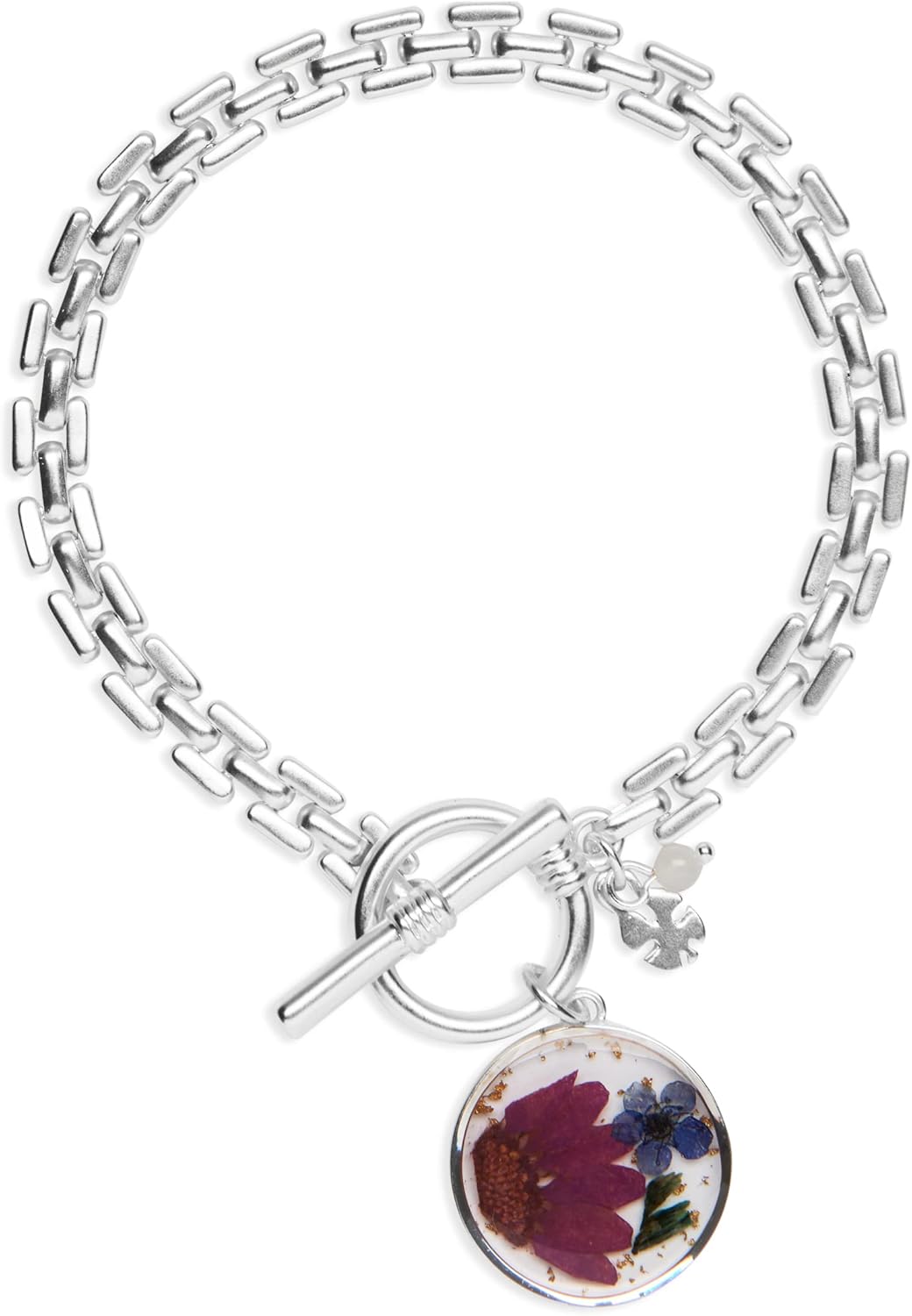 Lucky Brand Dried Flower Charm Bracelet