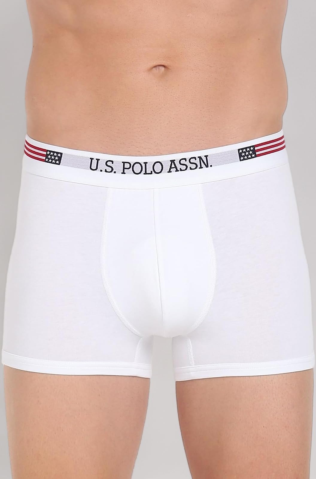 Mens Solid Cotton Mid Rise Trunks - Pack of 1