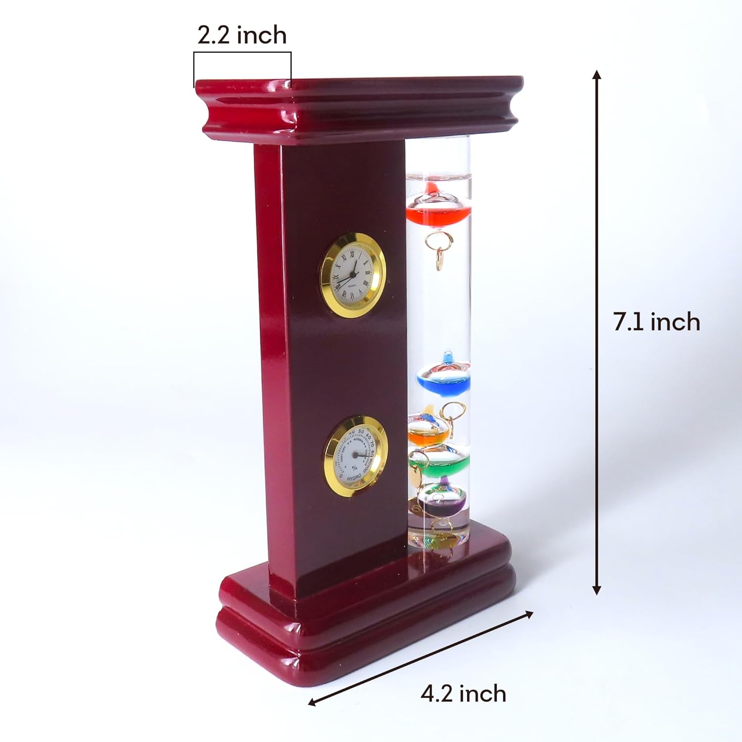 Lily's Home Galileo Thermometer Indoor,Ideal Gift, Home Decor Accent