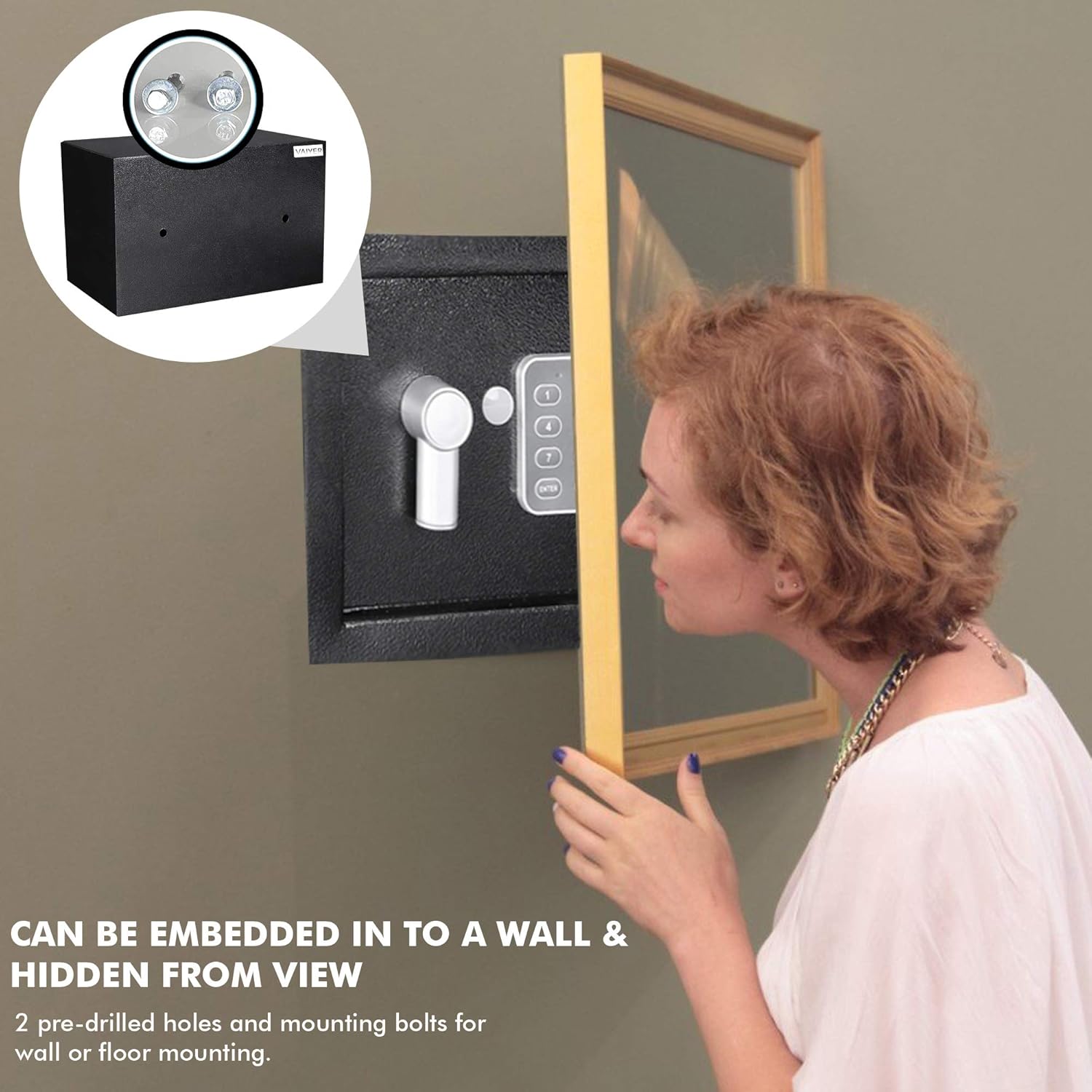Flash Sale Buy 1 get 1 Home and Office Electronic Safe Box with Keypad & Keys, Money Lock Boxes, Safety Boxes for Home, Office, Hotel Rooms,Business, Jewelry, Gun, Cash, Steel Alloy Drop Safe 9.85 x 13.75 x 9.85 inches