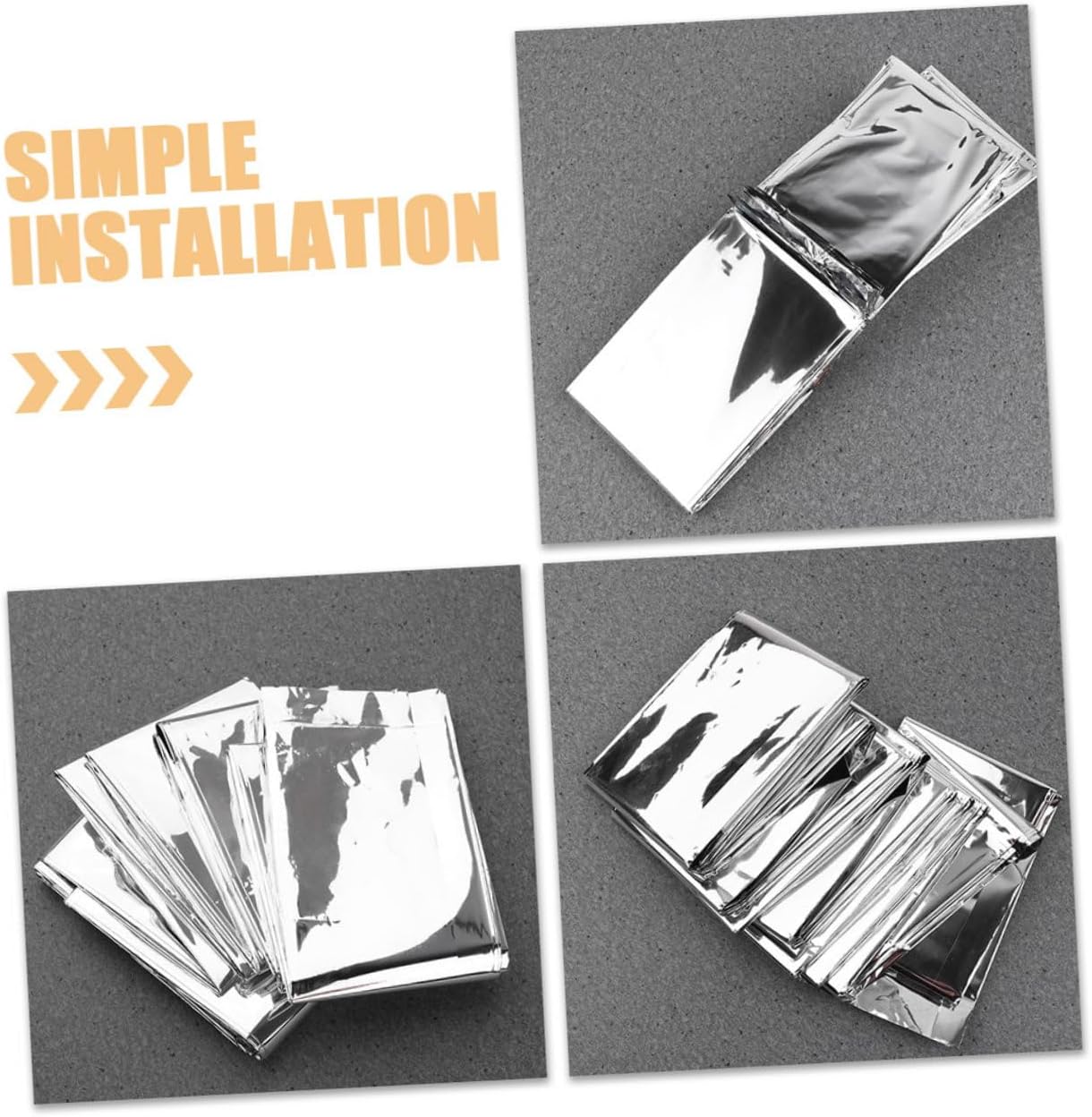 6pcs Plant Grow Reflection Film Greenhouse Covering Reflective Sheet Winter Plant Grow Film Reusable