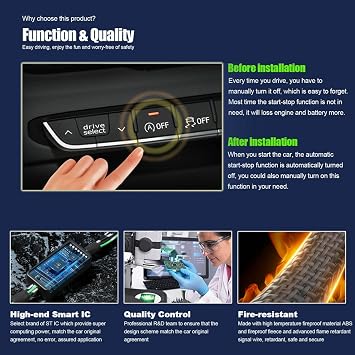 Auto Start Stop Engine System Eliminator for Subaru Forester 5th Gen 2019UP | Auto A Off Canceler Device Cable Delete Disable Cancel Start-Stop Function for Forester 2019 2020 2021 2022 203 2024 2025