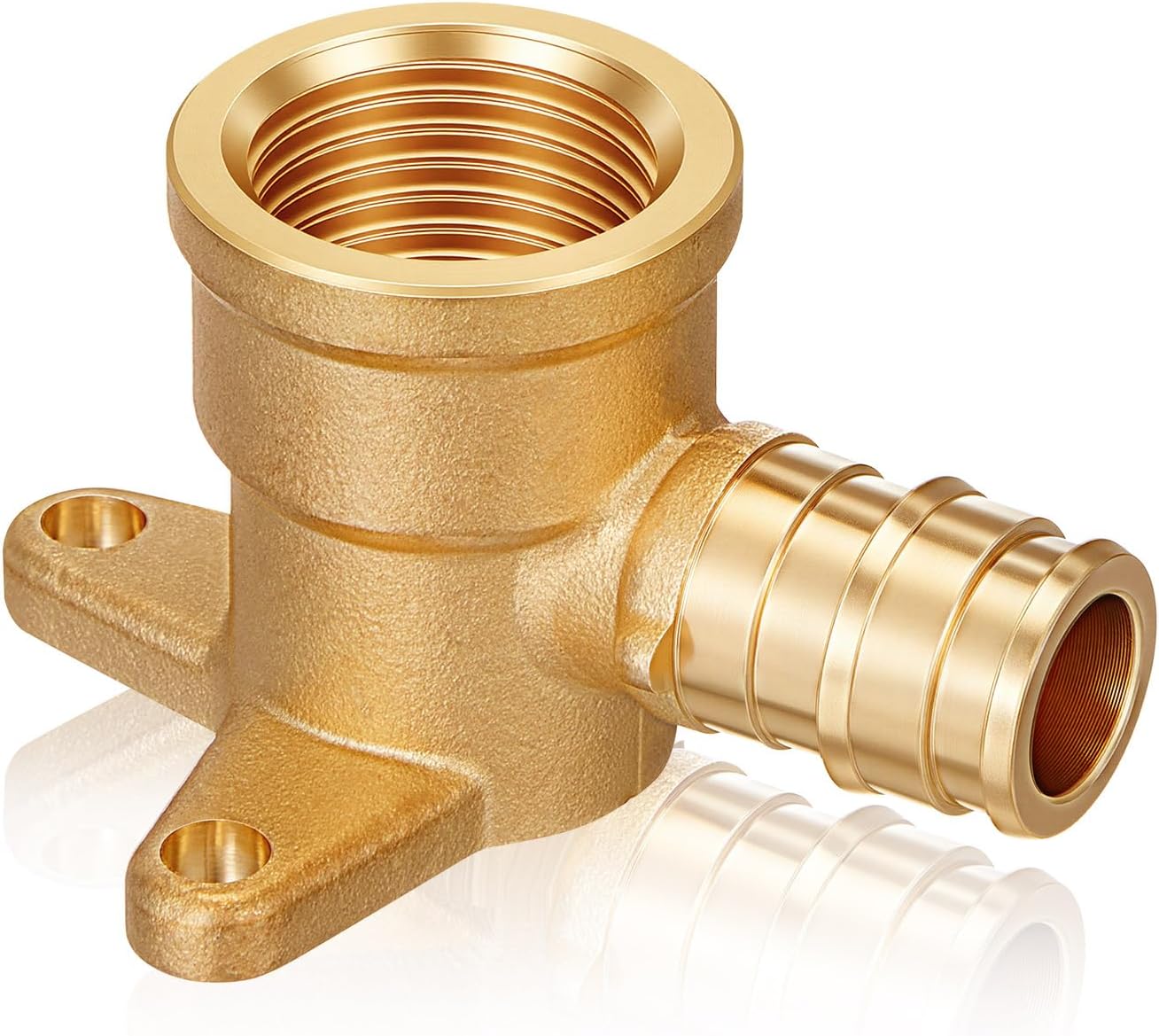 16 Pcs 1/2 Inch Expansion Female NPT Adapter Fittings for Pex A Pipe Brass Plumbing Fittings Pex Crimp Tool for Tubing Pipe Connection, ASTM F1960